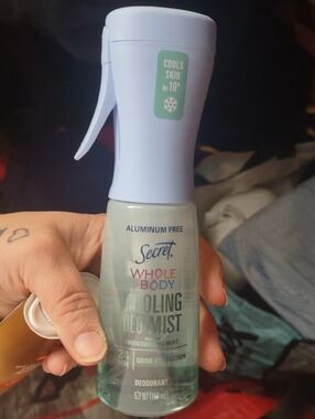 Secret cooling deodorant